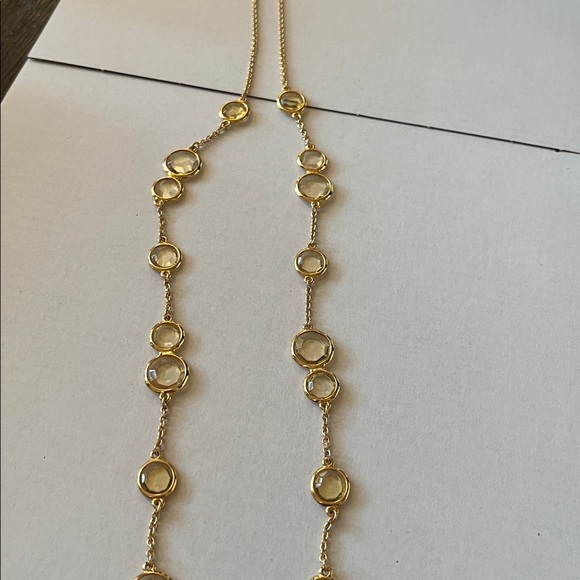 Kate Spade long Goldtone and glass necklace - Picture 10 of 12